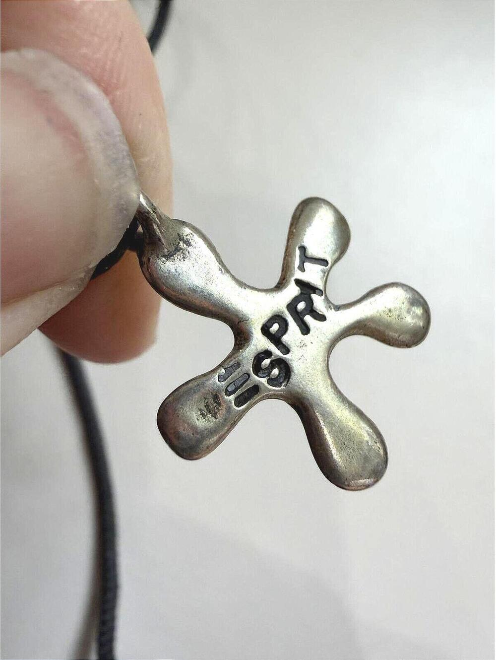 Esprit Silver Pendant Necklace with Black Cord Stacey Moore